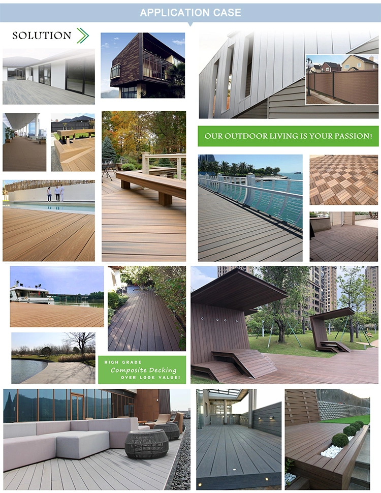 Wholesale Hot Sale Wooden Flooring Wood Plastic Composite WPC Decking for Swimming Pool
