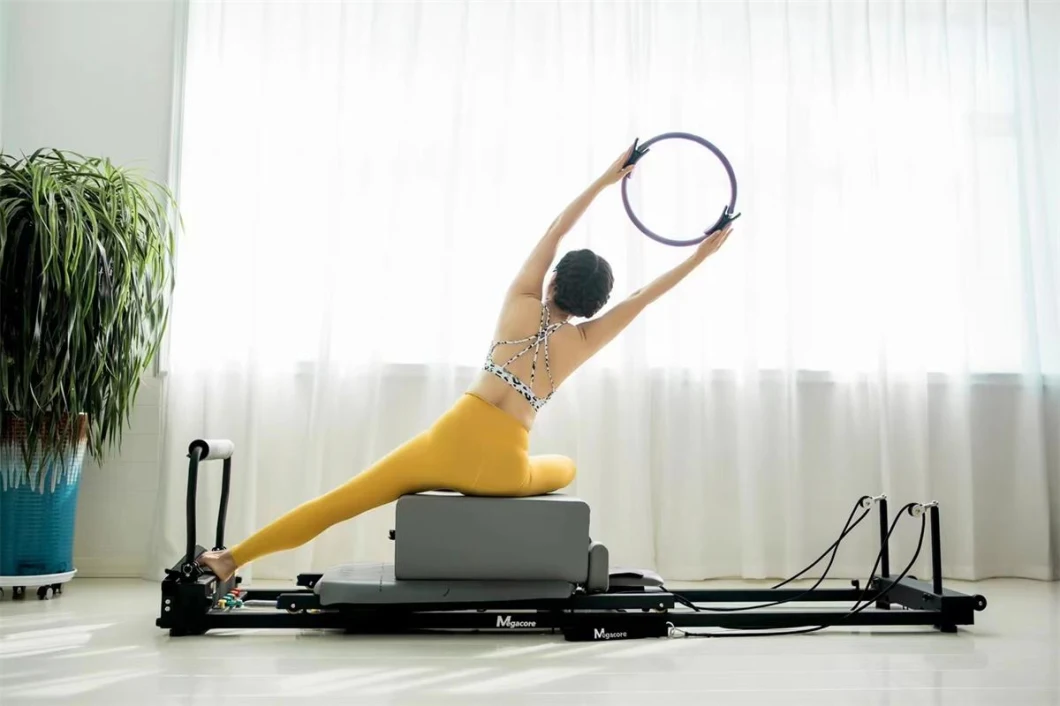 Leekon New Arrival Home Use Gym Equipment Yoga Body Building Portable Foldable Pilates Reformer Machine
