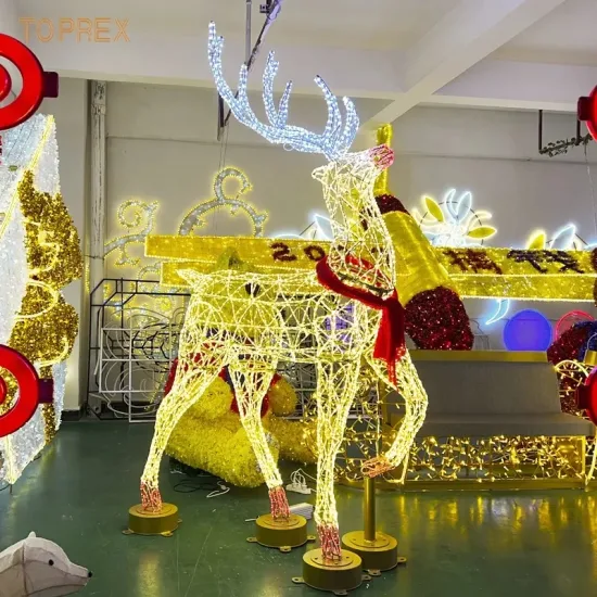 China Wholesale Outdoor Large Navidad Christmas Reindeer Lights